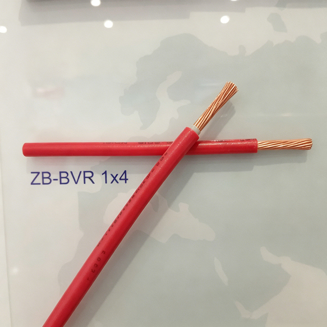 HUAQI Copper Flexible 450/750V 1x4mm² for Internal Wiring Pvc Insulated Cable Zb Bvr Bv Bvv Bvvvb Electric Power Cable