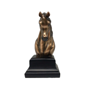 Polyresin handmade Bronze Arabian Horse <span class=keywords><strong>Head</strong></span> tác phẩm điêu khắc Trophy - Product Image 2