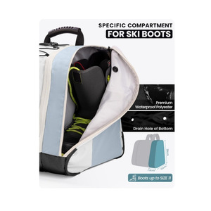 Mochila para <span class=keywords><strong>Botas</strong></span> <span class=keywords><strong>de</strong></span> Snowboard con Logotipo Personalizado, Capacidad <span class=keywords><strong>de</strong></span> 35L, Resistente al Frío, Bolsa para <span class=keywords><strong>Botas</strong></span> <span class=keywords><strong>de</strong></span> Esquí, para Casco, Gafas, Guantes y <span class=keywords><strong>Botas</strong></span> <span class=keywords><strong>de</strong></span> Snowboard - Product Image 3