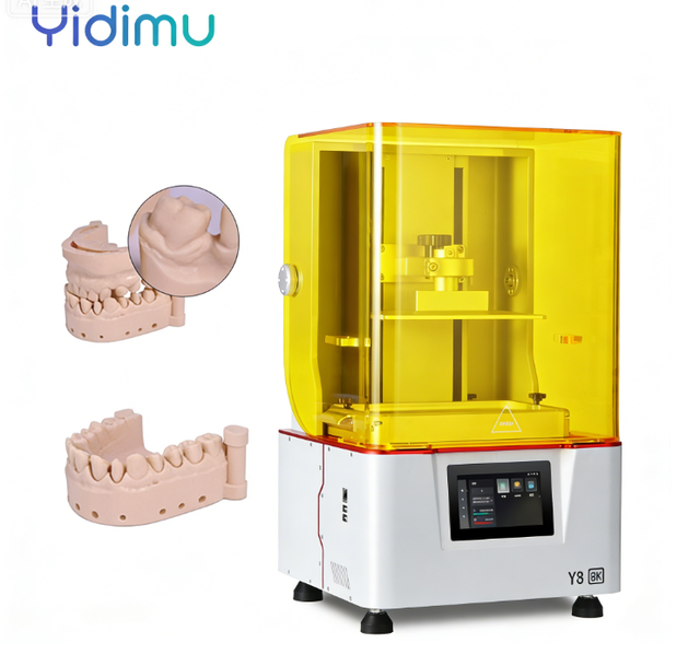 High Precision Yellow 3D Plastic Printer with COB Light Source New Industrial 3D Printer