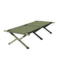 Lit de camping pliable ultra léger et moderne en alliage d'aluminium ultra large pour l'extérieur, la plage et la chambre