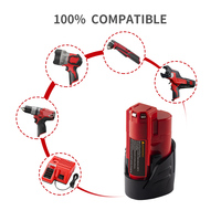 Batterie de remplacement 2,5 Ah 12 V pour perceuse sans fil, batterie rechargeable pour outil électrique pour 48-11-2411