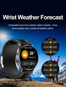 Montre connectée S200 avec pompe à air, tensiomètre, ECG, écran AMOLED, réponse aux appels, e-mail, NFC, appels Bluetooth, moniteur de santé, OS, IP66 - Product Image 5