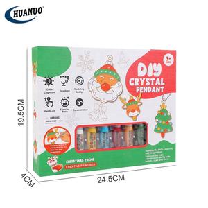 Noël 3D fabrication <span class=keywords><strong>de</strong></span> bijoux jouet filles Kit <span class=keywords><strong>de</strong></span> <span class=keywords><strong>dessin</strong></span> Art cristal colle bricolage artisanat créatif <span class=keywords><strong>pour</strong></span> enfants couleur peinture ensemble - Product Image 3
