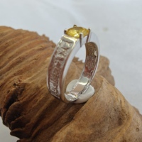 Anillos de Boda Elegantes de Plata 925 Amarilla para Mujer, con Acabado Pulido de Alto Brillo, Joyería Antideslustre para Protección, Anillo de Regalo
