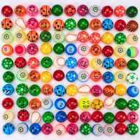 Fabrication moins cher 25MM 27MM 32MM balle rebondissante jouet balles rebondissantes en caoutchouc enfants balle élastique en caoutchouc jouet