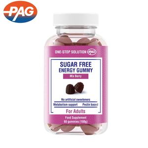 Gomitas de Suplemento de Vitaminas B con Extracto de Té Verde, Gomitas Energéticas para Adultos, Sin Azúcar, Veganas, con Pectina - Product Image 3