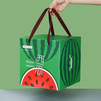 Emballage de fruits des fabricants de boîtes cadeaux pastèque One-Pack Boutique avec impression de gaufrage élégante pour cadeaux pastèque