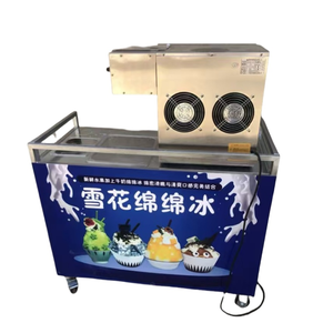 Production efficace de crème glacée pour machine à flocons de neige en acier inoxydable avec chariot mobile - Product Image 1