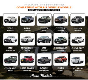<span class=keywords><strong>Tente</strong></span> de camionnette en alliage d'aluminium avec toit en Oxford pour Hilux Triton <span class=keywords><strong>Navara</strong></span> 4WD - Product Image 6
