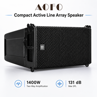 Système de sonorisation professionnel AOFO Mini HDL 6-A, ensemble de haut-parleurs actifs à ligne directe double de 6 pouces, 700 W, pour DJ et scène