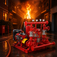 Pompe à incendie à faible bruit, entretien facile, grand débit (GPM), pompe centrifuge à incendie, pompe à incendie haute pression, groupes motopompes diesel