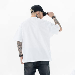 Nouveau T-shirt à manches courtes pour homme en coton peigné de haute qualité 100% Design décontracté Coupe ample avec col Deux pièces pour l'été - Product Image 4