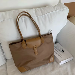 Sac à bandoulière simple en cuir PU pour femme, grand sac fourre-tout pour étudiante, sacs messager pour dames - Tanjing - Product Image 1