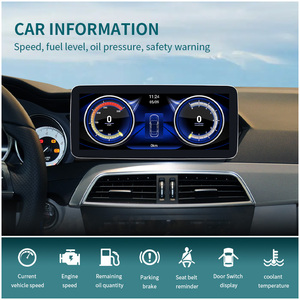 Unité principale Android 13 KLYDE 10,25/12,3 pouces avec CarPlay pour <span class=keywords><strong>Mercedes</strong></span> Classe C <span class=keywords><strong>W204</strong></span> (2007-2014) - Stéréo automobile sans fil, écran tactile HD, GPS, Bluetooth - Product Image 3