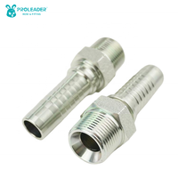 15611 Raccord mâle NPT en acier au carbone forgé, zingué, pour tuyau hydraulique, applications huile et eau