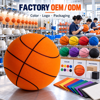 Mousse PU Taille 7 Toucher Doux Rainuré Logo Personnalisé Gros OEM Entraînement Indoor Basket Silencieux