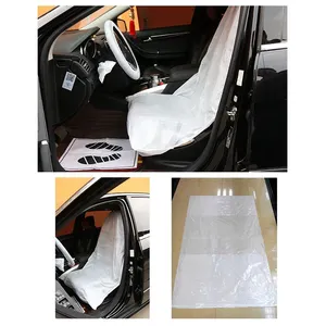 Carシートカバーセット5 1でClean Set AirplaneシートカバーDisposable Plastic Seat Cover