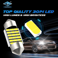 Led Festoon Canbus Lights 31mm 36mm 39mm 41mm Car Dome Light 3014 Chip 18SMD C5W No Error Auto Interior Bulbs Roof Lamp DC 12V