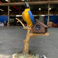 Modèle de perroquets animaux de simulation animatronic de parc à thème à vendre
