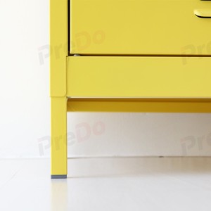 Mueble Metálico Moderno para Sala de Estar con 2 Cajones y 2 Compartimentos, Armario de Almacenamiento que Ahorra Espacio para el Hogar, Oficina o Entrada - Product Image 3