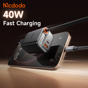MCDODO 428 freego 40W Kính thiên văn Cáp Sạc EU Vòng pin USB + Type-C + USB-C cáp nhanh pd3.0 qc4.0 hiển thị du lịch sạc gan - Product Image 3