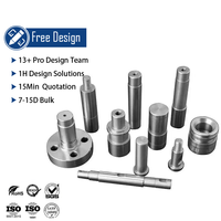 Axe optique en alliage de titane usiné sur mesure, tige hexagonale anodisée non standard, guide-piston, pièces usinées CNC par fraisage et tournage