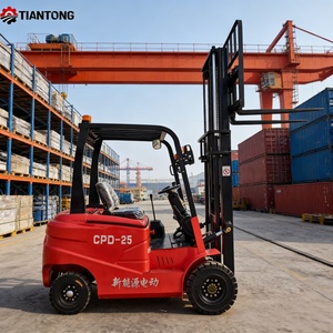 מלגזה חשמלית 2.5 טון, דרגה עליונה, גובה הרמה מתכוונן, סוללה בעלת עוצמה גבוהה, להעברת חומרים בפארק לוגיסטי - Product Image 6