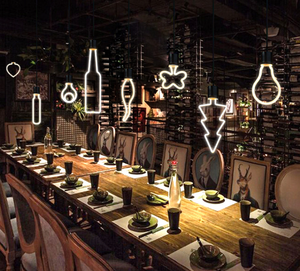 เอดิสันหลอดไฟ LED พอร์ตสกรู E27แบบย้อนยุคไส้หลอดแบบนุ่มสำหรับร้านขายเสื้อผ้าโคมไฟดีไซน์รูปดาวแห่งความรัก - Product Image 4