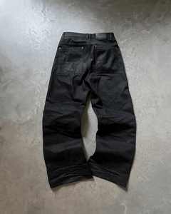 कस्टम जींस निर्माता डबल घुटने पुरुषों की उच्च सड़क खाली डेनिम पैंट बैगी धोया जापानी सेल्वेजी डेनिम जींस पैरा - Product Image 2