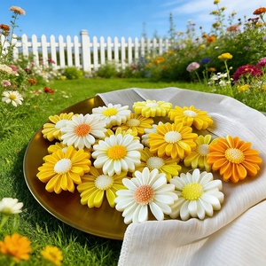 Moule en silicone de haute qualité, écologique, facile à démouler, pour bougies d'aromathérapie, tournesol, petite <span class=keywords><strong>marguerite</strong></span>, pour la fabrication de bougies DIY - Product Image 5