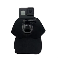 可定制徽标/包装：运动相机帽、棒球帽，带缝制固定底座，适用于 GoPro Hero 13 12 Insta360 DJI