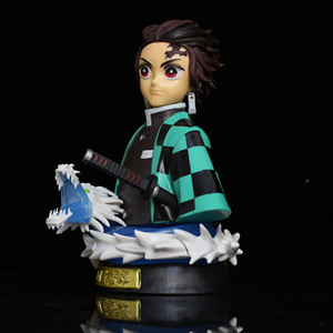 Demoned Slayer GK busto <span class=keywords><strong>Tanjiro</strong></span> <span class=keywords><strong>Kamado</strong></span> telecomando illuminano modello statua in scatola <span class=keywords><strong>Anime</strong></span> Figure da collezione Desktop - Product Image 2