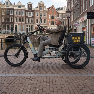 Nouveau Tricycle Électrique 2026 à Longue Portée (250 km), Vélo <span class=keywords><strong>Cargo</strong></span> Électrique 1750W 48V à Moteur Central pour 2 Personnes, Scooter Électrique à Trois Roues - Product Image 5
