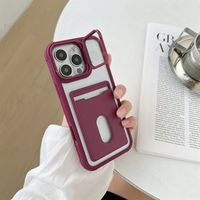 Coque de protection transparente tout-en-un avec porte-cartes et protection d'objectif pour iPhone 18, 17, 16 Pro Max, 17 Air