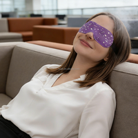 Produits innovants Lavande Camomille Jasmin Échantillons gratuits Masque jetable auto-chauffant pour les yeux à la vapeur chaude pour le sommeil
