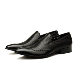Zapatos Oxford de Cuero Genuino de Alta Gama para Hombre, para Oficina y Carrera Profesional, con Suela de Goma Antideslizante, Desodorantes y con Masaje - Product Image 5