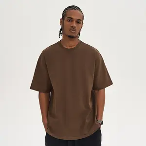 Wholesale Men Blank T-Shirt High Quality Oversized Unisex 300 Gsm Tshirt Heavyweight Fashion Streetwear T Shirt