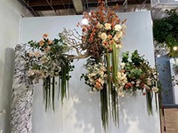 LO-798 Künstliche Hängende Grünpflanzen, Gefälschte Amaranthus-Perlenranken und Weidenranken für Hochzeiten, Events und Heimwanddekoration
