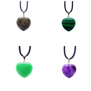 Naturale Perline di Pietra di Fascino Del <span class=keywords><strong>Cuore</strong></span> Corazon Regalo Del Pendente Della Collana Per La Donna Dei Monili Della Ragazza Promozionale Decorazione Del Partito - Product Image 5