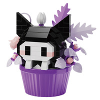 Micro-nano briques série animaux de dessert, jouets de construction en plastique DIY, pour jeu de maison et décoration de bureau