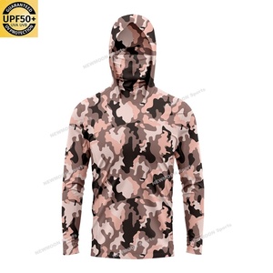 Haut de pêche à manches longues avec capuche, logo personnalisé, séchage rapide, protection UPF 50, respirant, imprimé, anti-UV - Product Image 3