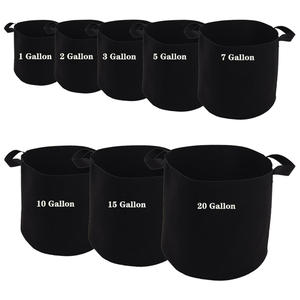 Sacs <span class=keywords><strong>de</strong></span> culture personnalisés en polyester durable, épais et aérés, pour jardinage intelligent, en non-tissé, <span class=keywords><strong>de</strong></span> grande capacité - Product Image 6