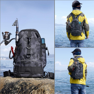 Biểu Tượng Tùy Chỉnh Ngoài Trời Câu Cá Giải Quyết Túi Vai Crossbody Câu Cá Sling Túi Với Rod Chủ Ba Lô - Product Image 6