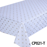 Nappe de table en PVC plastique doré champagne, moderne, écologique, nouvelle conception, carrée, imperméable et résistante à l'huile