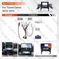 Ensemble complet pour Toyota Camry 2012-2014, écran central de 12,3 pouces, LHD/RHD, noir UV, avec cadre en plastique, câblage Canbus