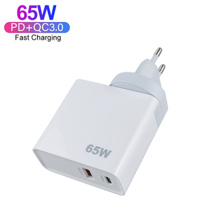 Cargador Superrápido Original PD de 65 W QC3.0 Tipo C GaN con Enchufe para UE, EE. UU., Reino Unido y Australia, Cargador de Pared para iPhone, iPad y <span class=keywords><strong>Apple</strong></span> Watch - Product Image 4