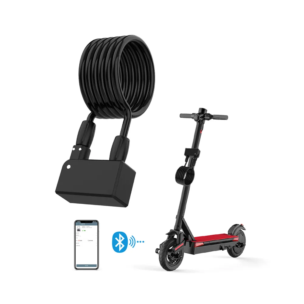 Câble de sécurité intelligent, 8mm de diamètre, verrouillage, combinaison pour Scooter électrique, Anti-vol