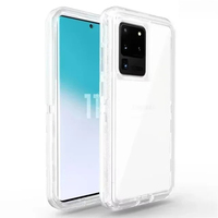 Étui 3 en 1 pour Samsung S26 S25 S24 S23 S22 S21 S20 Note 20 Ultra S10 Plus, étui robuste antichoc en PC + TPU