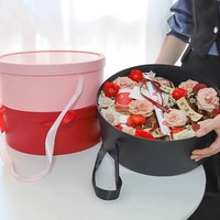 Tweedelige cadeaudoos Wintereditie vier nieuwe stijlen Draagbare waterdichte cadeaudozen met vensters Perfecte verpakking voor bloemen en fruit